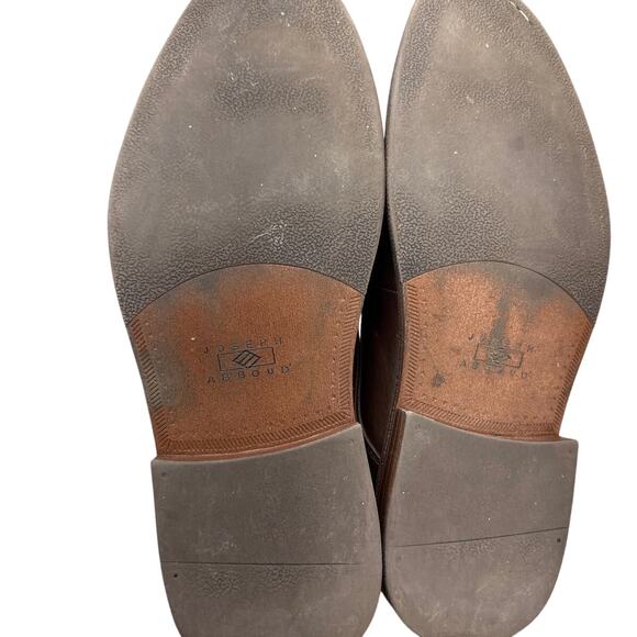 Joseph Abboud Brown Leather Lace Up Oxford Shoe Men 9.5 - Picture 6 of 8
